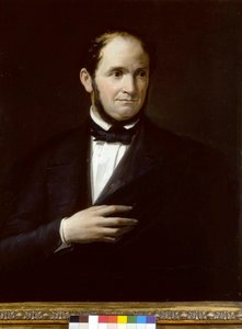 サヴェリオ・メルカダンテ（1795-1870）の肖像（イタリアの作曲家、無名の絵画）。ミラノ、スカラ座博物館 作： Unknown artist