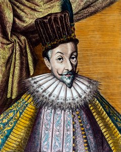 ポーランド王(1587-1632)とスウェーデン王(1592-1599)を歴任したヴァサ家のシギスムンド3世(1566-1632)の肖像。17世紀のエングレーヴィング。Coll.Go! 作： Unknown artist