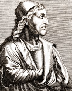 シモーネ・マルティーニ（1283～1344年）の肖像。 作： Unknown artist
