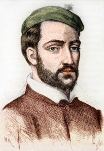 フランス人画家テオドール・ジェリコー（1791～1824）の肖像 - アンリ・マルタンの「フランス史」に掲載されています。 作： Unknown artist