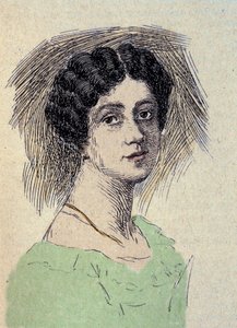 テオドール・ウルリケ・ソフィー・フォン・レーヴェッツオウ（1804-1899）の最後の愛の肖像 by ヨハン・ヴォルフガング・フォン・ゲーテ（1749-1832）（ゲーテの最後の恋人ウルリケ・フォン・レーヴェッツオウ男爵夫人の肖像） エングレーヴィング 作： Unknown artist