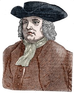 ウィリアム・ペン（1644-1718）の肖像 ペンシルバニア州の創設者。イギリスの宗教改革者、コラムニスト。 作： Unknown artist