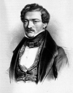 フランスのテノール歌手ジルベール＝ルイ・デュプレ（1806〜1896）の肖像。 作： Unknown artist
