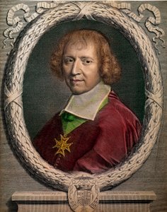 ジュミエージュのアッベ、フランソワ・ド・ハーレイ（1625-1695）の肖像」 17世紀のエングレーヴィング パリ、カルナヴァレ美術館 作： Unknown artist