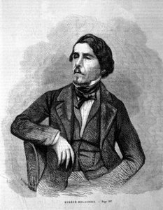 画家ウジェーヌ・ドラクロワ（1798 - 1863）の肖像。 作： Unknown artist
