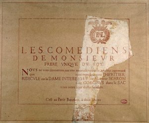 1659年から1660年頃、パリのプティブルボンでポール・スカロンの「L