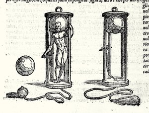 1551年、タルターリア（1499-1557）ことニコリ・フォンタナの最初のスカファンダーのプロジェクト。16世紀のエングレーヴィング。 作： Unknown artist