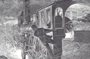 鉄道運転手 19世紀後半 （木版画 作： Unknown artist