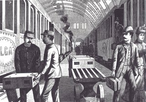 鉄道員、19世紀後半（木版画 作： Unknown artist