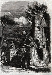 ルノーが家族に戻る-「激怒のローランド」から1851年の彫刻 作： Unknown artist