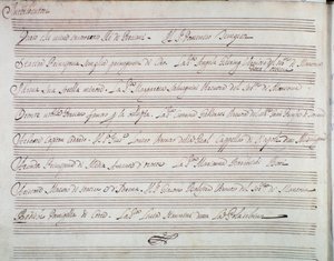 ジュゼッペ・アルドロバンディーニのオペラ「ダリウスの戴冠式」のレジュメ（1703年 作： Unknown artist
