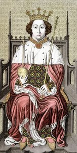 リチャード2世(1367-1400).イングランドの王。18世紀のエングレーヴィング。 作： Unknown artist