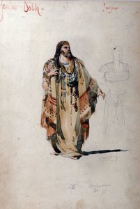 カミーユ・サン・サーンス（Saint-Saens）のオペラ「サムソンとダリラ」のサムソンの衣装。1877