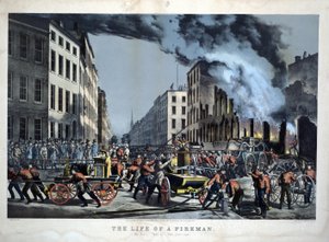 アメリカの消防士の日常風景 作： Unknown artist