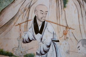 中国の日常風景、中国風壁紙の細部、中国風キャビネット、狩猟住居、フィリッポ・フヴァラ（1678-1736）作、イタリア・ピエモンテ州ストゥピニージ市 作： Unknown artist
