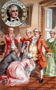 ドメニコ・チマローザ（1749～1801）の秘密の結婚。 作： Unknown artist