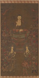 釈迦と十六福神 作： Unknown artist