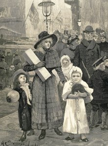ショッピング・ニューヨーク（1891年）。 作： Unknown artist
