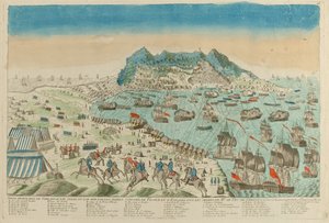 ジブラルタルの包囲、1782 作： Unknown