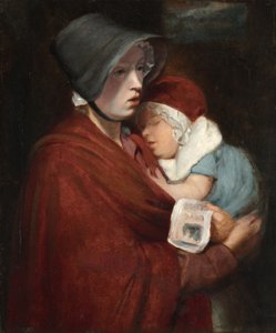 ストリート・シンガーと子供 作： Unknown artist