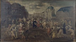 1501年から1600年にかけてのパリの街のいたずら（絵画） 作： Unknown artist