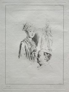 頭の研究 作： Unknown artist