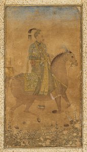 馬に乗ったスルタン・アブドラ・クトゥブ・シャー (1614-74) 作： Unknown artist