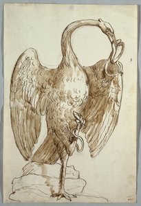 白鳥と二匹の蛇 作： Unknown artist