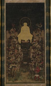 智慧の完成」（般若波羅蜜多）経を説くブッダ 作： Unknown artist