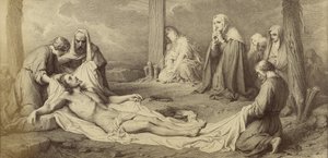 [ポール・ドラロッシュ作『十字架からの宣誓』）。 作： Unknown artist