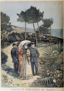 オーストリア皇帝のフランス訪問（Francis Joseph and Elisabeth of Austria (Sissi) on the French Riviera） - in Le Petite Journal du 19/03/1894 作： Unknown artist