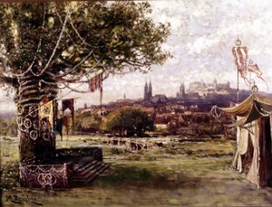 リヒャルト・ワーグナー作曲のオペラ「ニュルンベルクのマイスタージンガー」（Die Meistersinger von Nürnberg）。バイロイトのワーグナー博物館。 作： Unknown artist