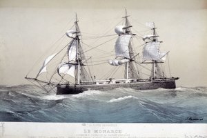英国艦隊「モナーク」 1850年頃 作： Unknown artist