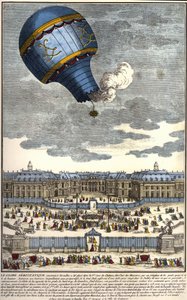 1783年にベルサイユ宮殿で作られた空気式地球儀。 作： Unknown artist