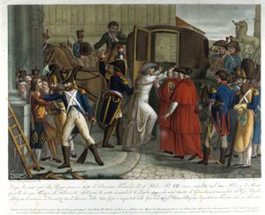 1809年、サボナでピウス7世（1742-1823）が逮捕される。