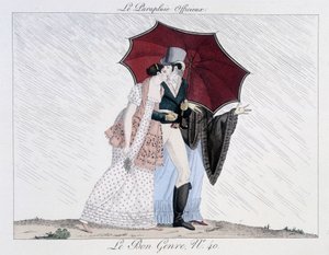 インフォーマルな傘-「Le Bon genre」のNo.40, 19世紀後半 作： Unknown artist