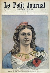 共和国の新しい公式胸像（マリアンヌ） - 1891年2月21日付「Le Petite Journal」紙にて 作： Unknown artist