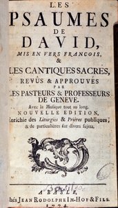 ダビデの詩篇のタイトルページ（1774年 作： Unknown artist