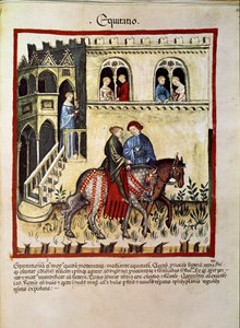 医学を扱う。「Tacuinum sanitatis" (Cod. ser. nov. 2644) からの引用 1400年頃 ウィーン、Osterreischische Nationalbibliothek 作： Unknown artist