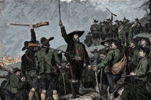 チロルの愛国者 Andreas Hofer (1767-1810) - 1809年のチロル（チロル人）の反乱：チロルの愛国者 Andreas Hofer 作： Unknown artist