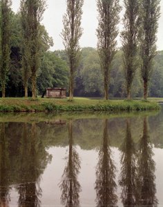 エルメノンヴィル（オワーズ）のスイス人哲学者ジャン・ジャック・ルソー（1712-1778）の墓の眺め 作： Unknown artist