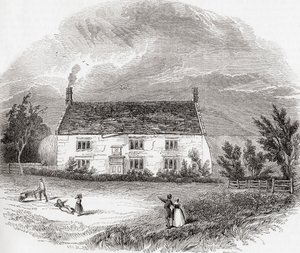 イングランド、リンカンシャー州ウールストホープ・バイ・コルスターワース、ウールストホープ邸：A Pictorial Museum, pub.1847 作： Unknown artist