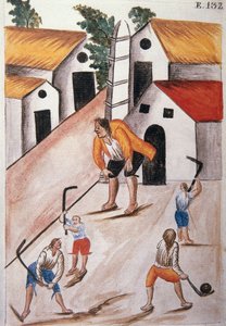 トルヒーヨ司教バルタサル・マルティネス・コンパニオン・イ・ブジャンダ（1782-1785）の著書「トルヒーヨ・デル・ペルー」（「Códice Martínez Compañón」）より。 作： Unknown artist