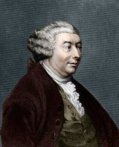 デイヴィッド・ヒュームの肖像。スコットランドの哲学者（1711年～1776年）。 作： Unknown artist