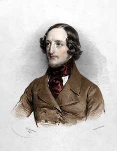 作曲家Sigismund Thalberg (1812 - 1871)の肖像。 作： Unknown artist