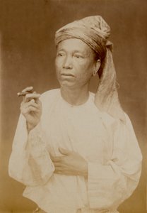 ビルマ人、1885年頃 作： Unknown photographer