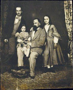 アレクサンドル・ヘルツェン (1812-1870) - 妻のナタリー・パー・アノニマスの死後、アレクサンダー・ヘルツェンと子供たち