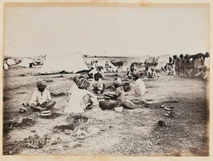 スアキン・フィールド・フォースの第15（ベンガル）先住民歩兵隊のキャンプ 作： Unknown photographer