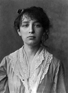 フランスの彫刻家カミーユ・クローデル (1864-1943)、1884 年