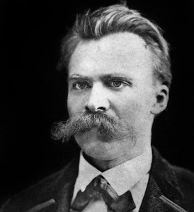 ドイツの哲学者フリードリヒ・ヴィルヘルム・ニーチェ (1844-1900) 作： Unknown photographer
